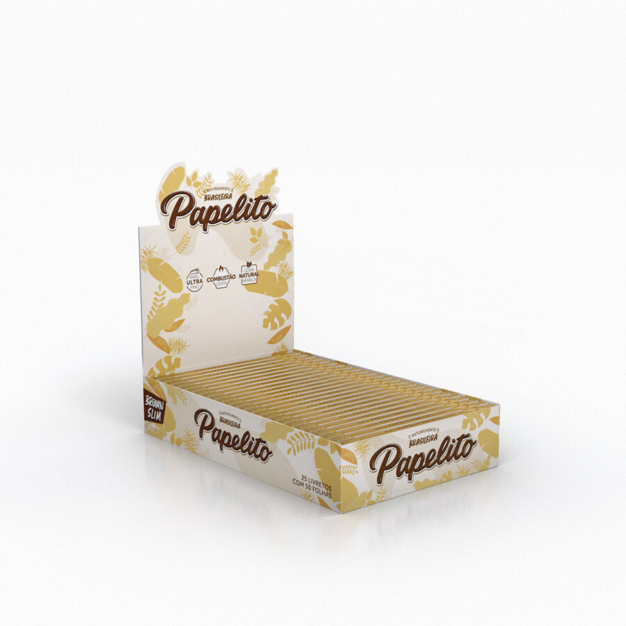 Papelito Brown Slim Pequena c/25 REF.:0141 - JVB Distribuidora