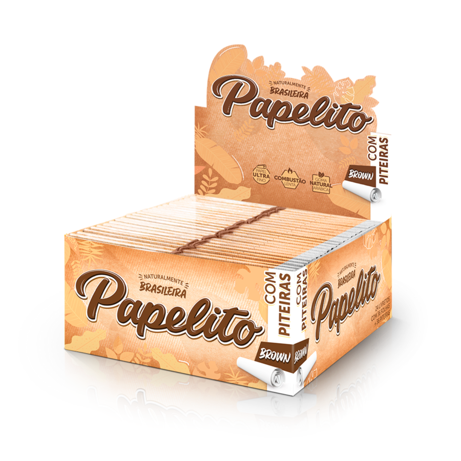 Papelito Brown c/ piteira Grande c/36 REF.:0820 - JVB Distribuidora