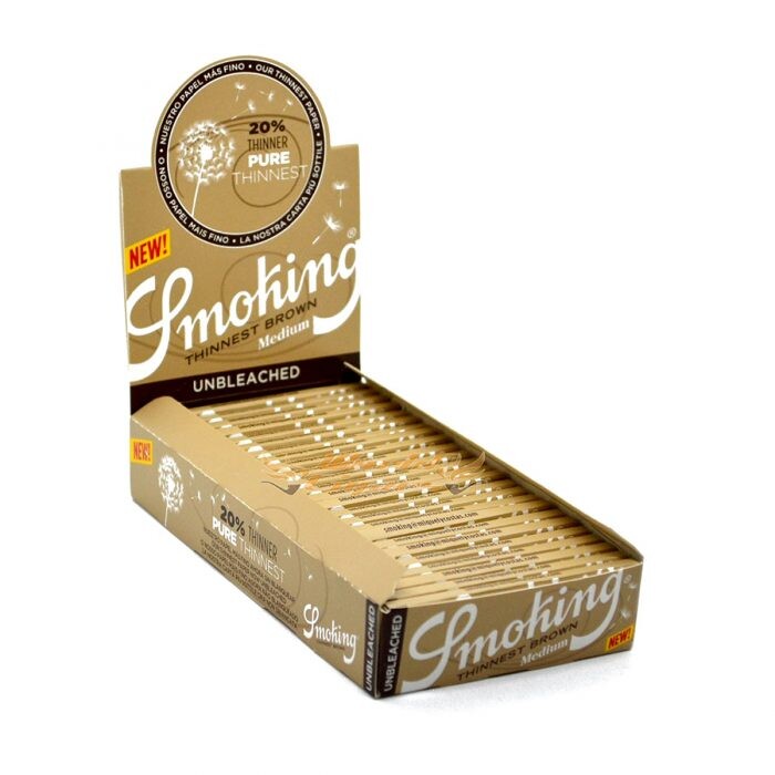 Smoking Thinnest brown unbleached Pequena REF.: 0389 - JVB Distribuidora