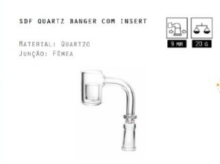 SDF Quartz Banger com Insert Ref.: SDF 051 - JVB Distribuidora