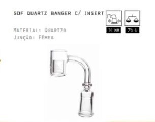 SDF Quartz Banger com Insert Ref.: SDF 052 - JVB Distribuidora