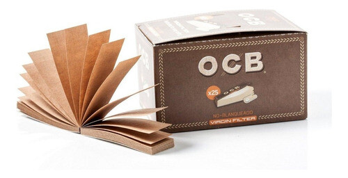 Piteira de Papel OCB TIPS Unbleached – Ref – 0115 - JVB Distribuidora