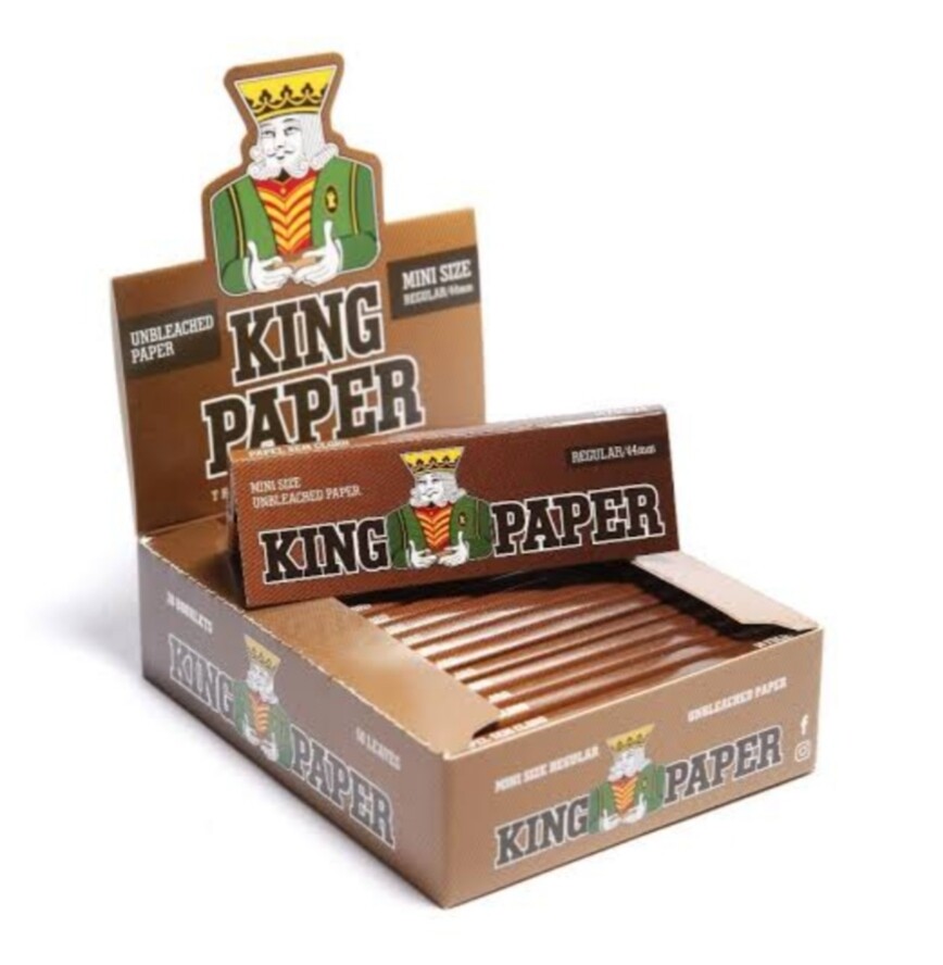 PAPEL CIG KING PAPER UNBLEACHED MINI SIZE C/ 20 LIVRETOS – 1001 - JVB Distribuidora