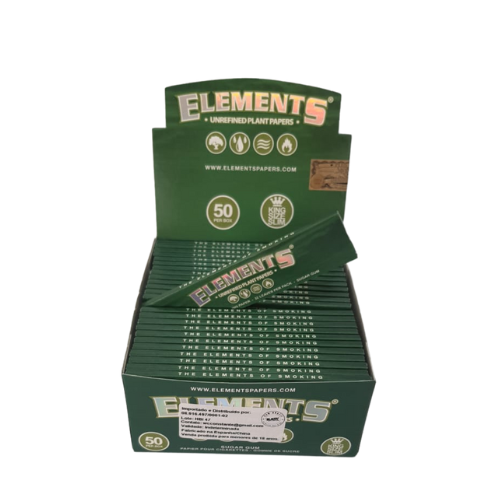 PAPEL ELEMENTS UNREFINED PLANT SLIM. DISP.C/50 – REF 1244 - JVB Distribuidora