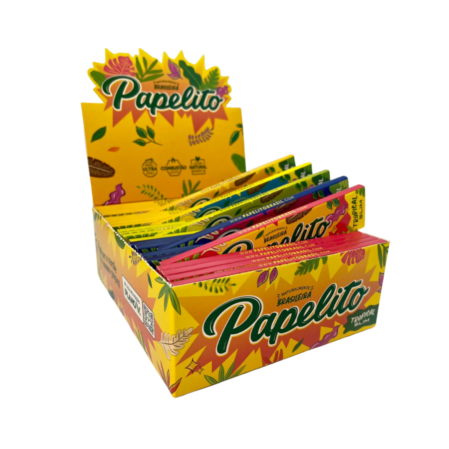 PAPELITO PAPEL SLIM TROPICAL G c/50 – REF – 1276 - JVB Distribuidora