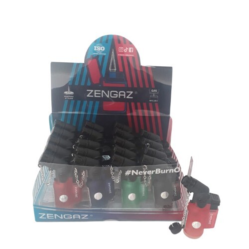 ACENDEDOR / MAÇARICO ZENGAZ ANGLE JET COLOR C/20 – ZL14A – REF: 0692 - JVB Distribuidora