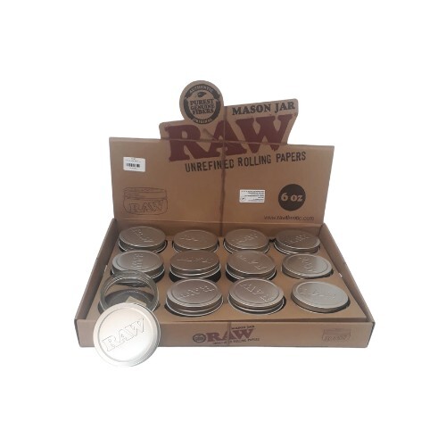 POTE DE VIDRO RAW P DISPLAY C/12  6oz – REF – 1247 - JVB Distribuidora