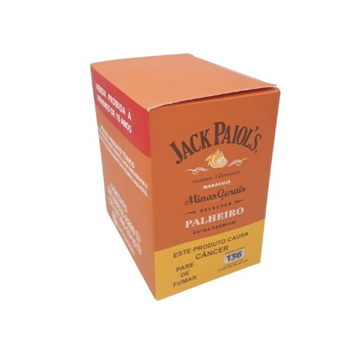 PALHEIRO JACK PAIOL’S MARACUJÁ  – MINI CX C/10 CART DE 10 UN – REF – 0429 - JVB Distribuidora