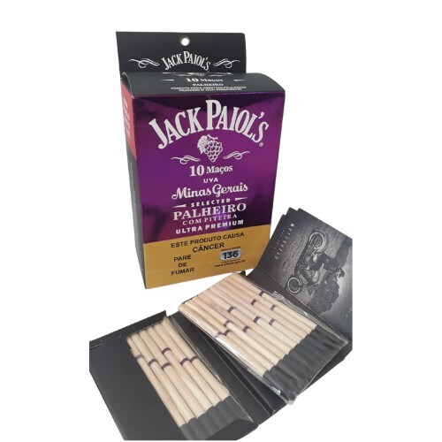 PALHEIRO JACK PAIOL’S UVA COM PITEIRA  – CX C/10 CART DE 20 UN – REF – 1002 - JVB Distribuidora