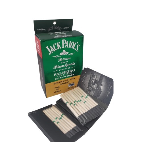 PALHEIRO JACK PAIOL’S MENTA COM PITEIRA  – CX C/10 CART DE 20 UN – REF – 1003 - JVB Distribuidora