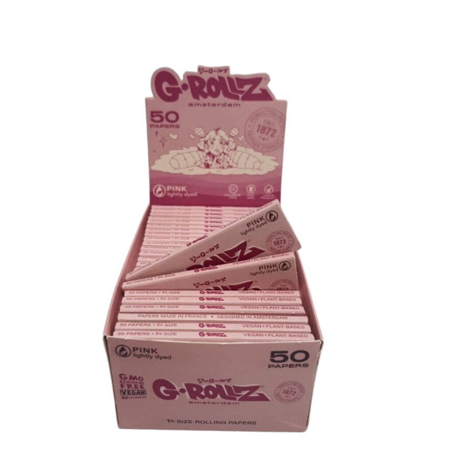 PAPEL CIG  LIGHTLY PINK C/50 LIVRETOS C/50 PARERS  P – G.ROLLZ – REF – 1461- - JVB Distribuidora