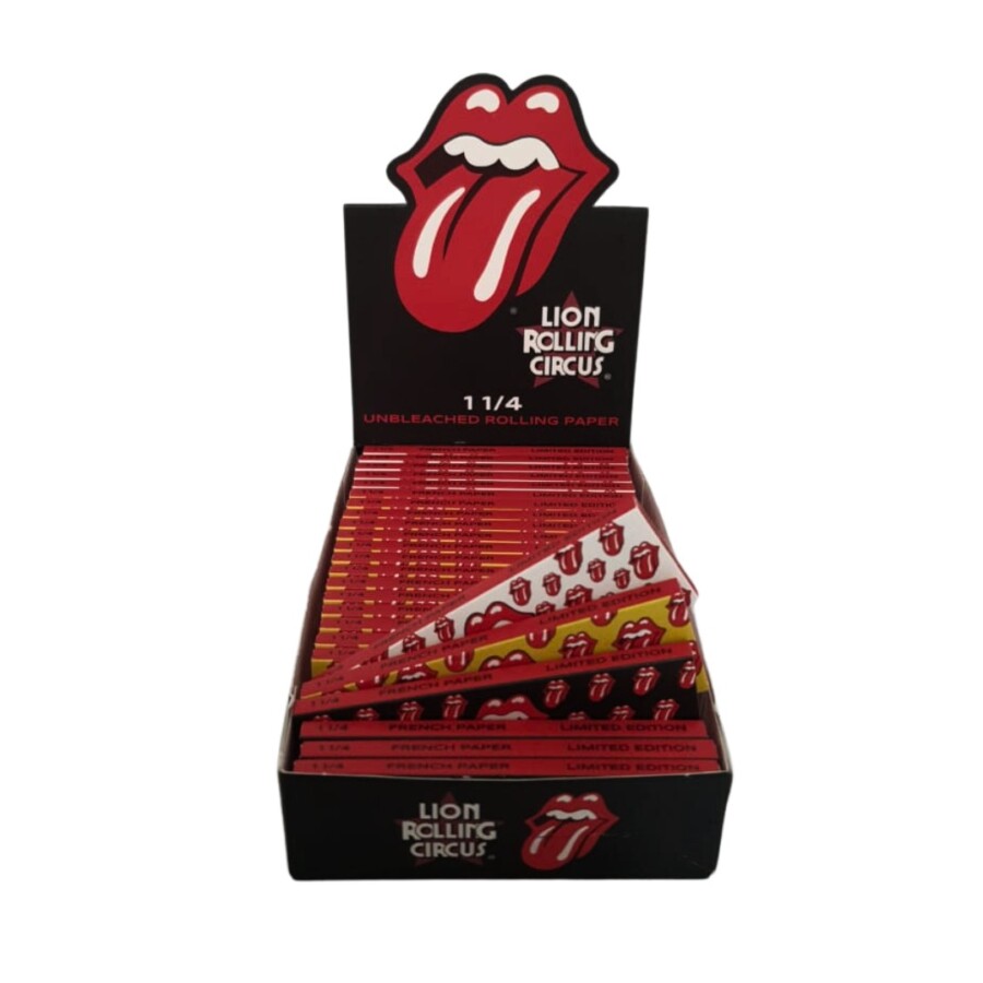 PAPEL CIG LION UNBLEACHED ROLLING STONES 1.1/4 C/25 – REF – 1545 – - JVB Distribuidora