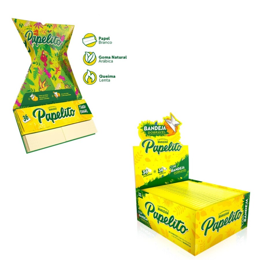 PAPELITO PAPEL C/ PITEIRA TRADICIONAL + BANDEJA C/20 – REF – 1551 – - JVB Distribuidora