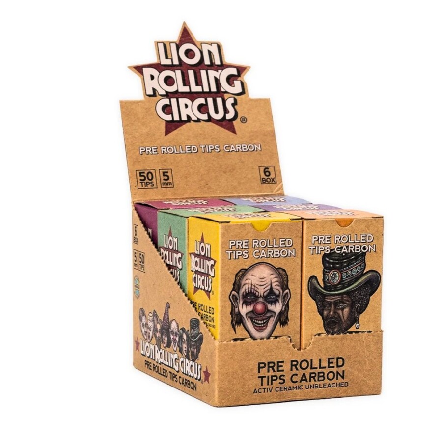 PRE ROLLED FILTRO CARBON – LION CIRCUS – REF – 1557 – - JVB Distribuidora