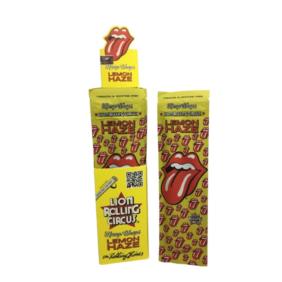 PAPEL CIG LION CIRCUS HEMP LEMON ROLLING STONES  C/25 –  REF – 1580 – - JVB Distribuidora