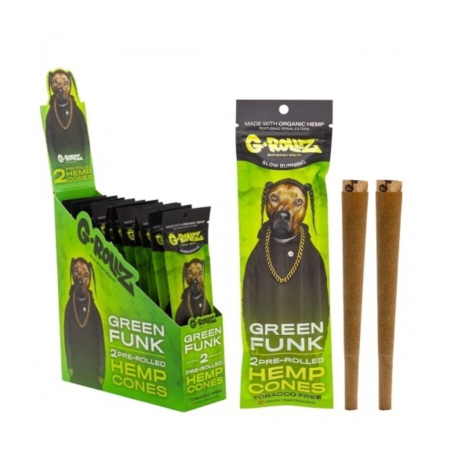 PAPEL CIG HEMP GREEN FUNK  C/12 – G.ROLLZ   – REF – 1637 - JVB Distribuidora