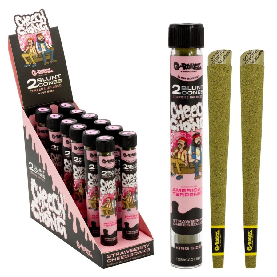 PAPEL CIG BLUNT CONES STRAWBERRY CHEESECAKE C/12 – G.ROLLZ – REF – 1728 - JVB Distribuidora