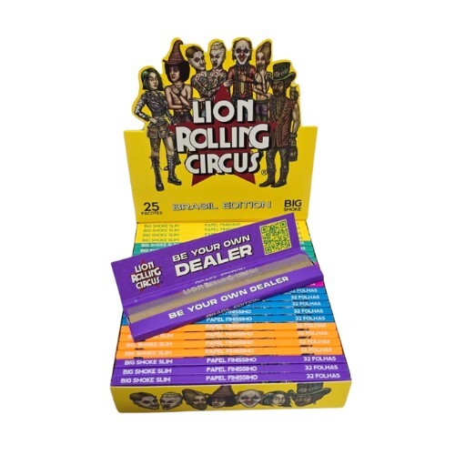 PAPEL CIG LION CIRCUS BRASIL EDITION BROWN KS C/25X32UN – REF – 1746 - JVB Distribuidora