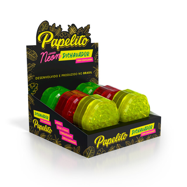 DICHAVADOR CONTAINER NEON PAPELITO C/ 6 – REF – 1138 - JVB Distribuidora