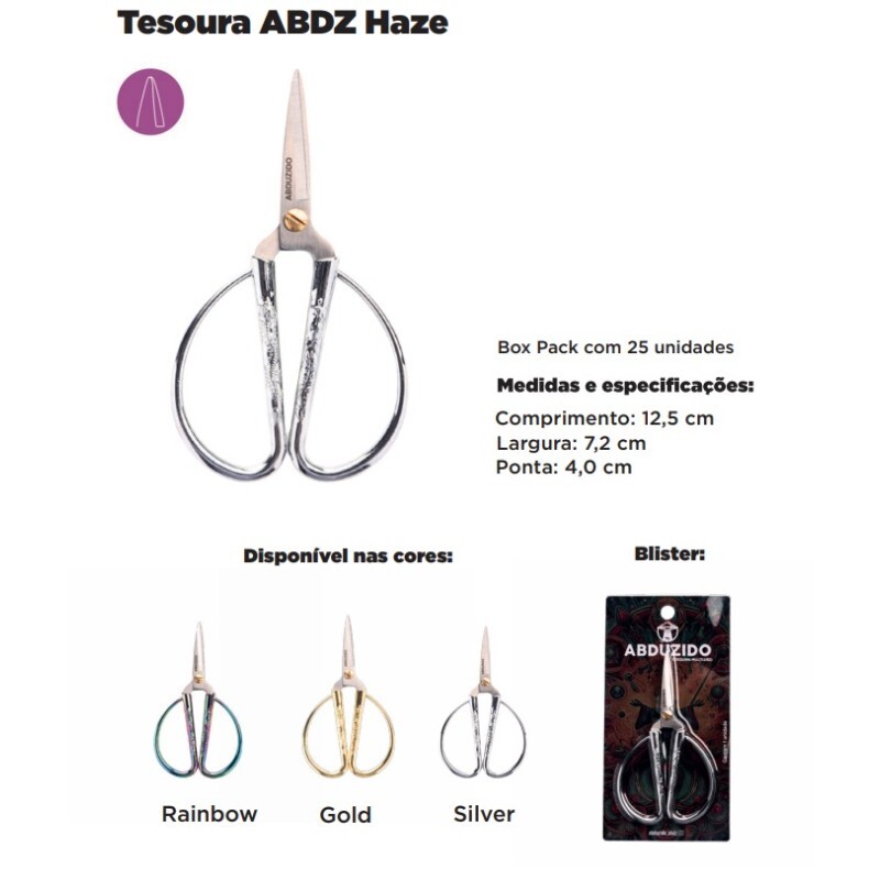 TESOURA HAZE C/12 – ABDZ – REF – 1826 - JVB Distribuidora