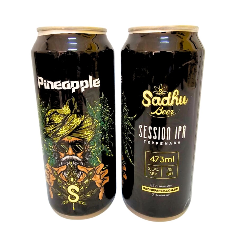 CERVEJA SADHU BEER 473ML PINEAPPLE C/12 un – REF – 1803 - JVB Distribuidora