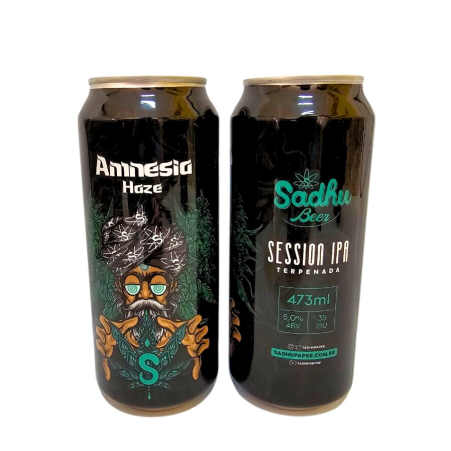 CERVEJA SADHU BEER 473ML AMNESIA HAZE C/12 UN – REF – 1805 - JVB Distribuidora