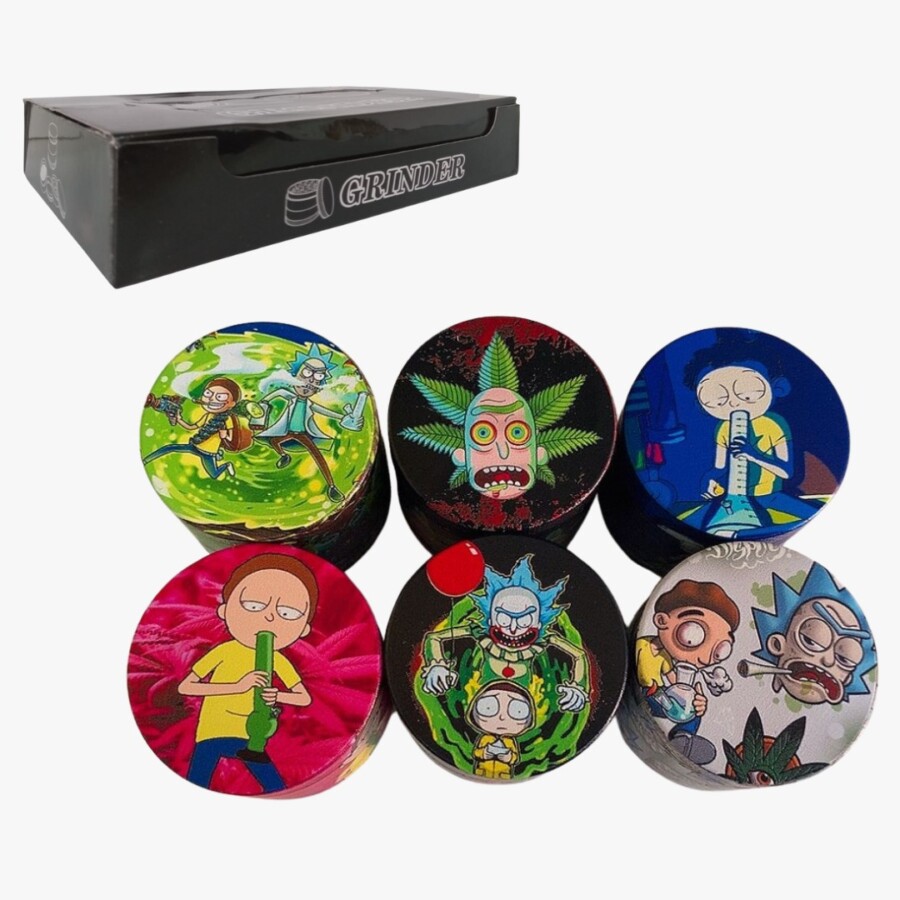 TRITURADOR METAL RICK E MORTY – 4P 38mm C/12 – REF – 1879 - JVB Distribuidora