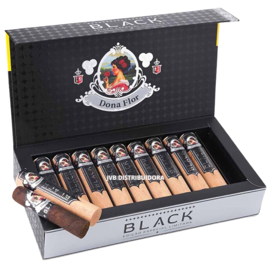 CHARUTO DONA FLOR BLACK EDIÇÃO ESPECIAL LIMITADA C/20 – REF – 1996 - JVB Distribuidora